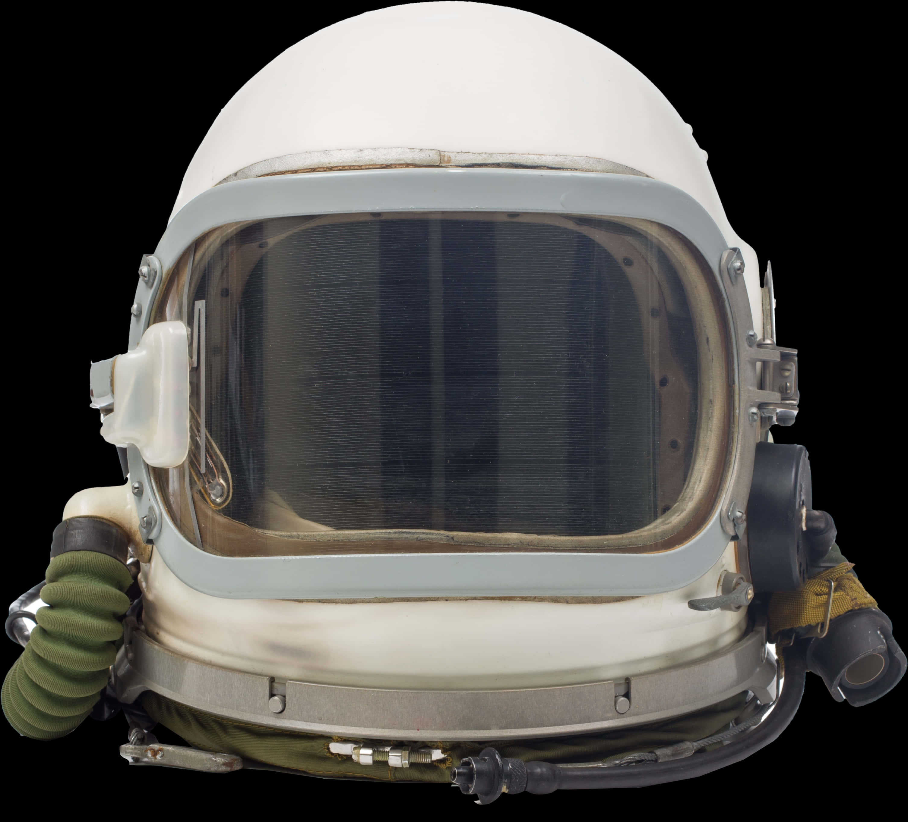 A White Helmet With A Clear Visor