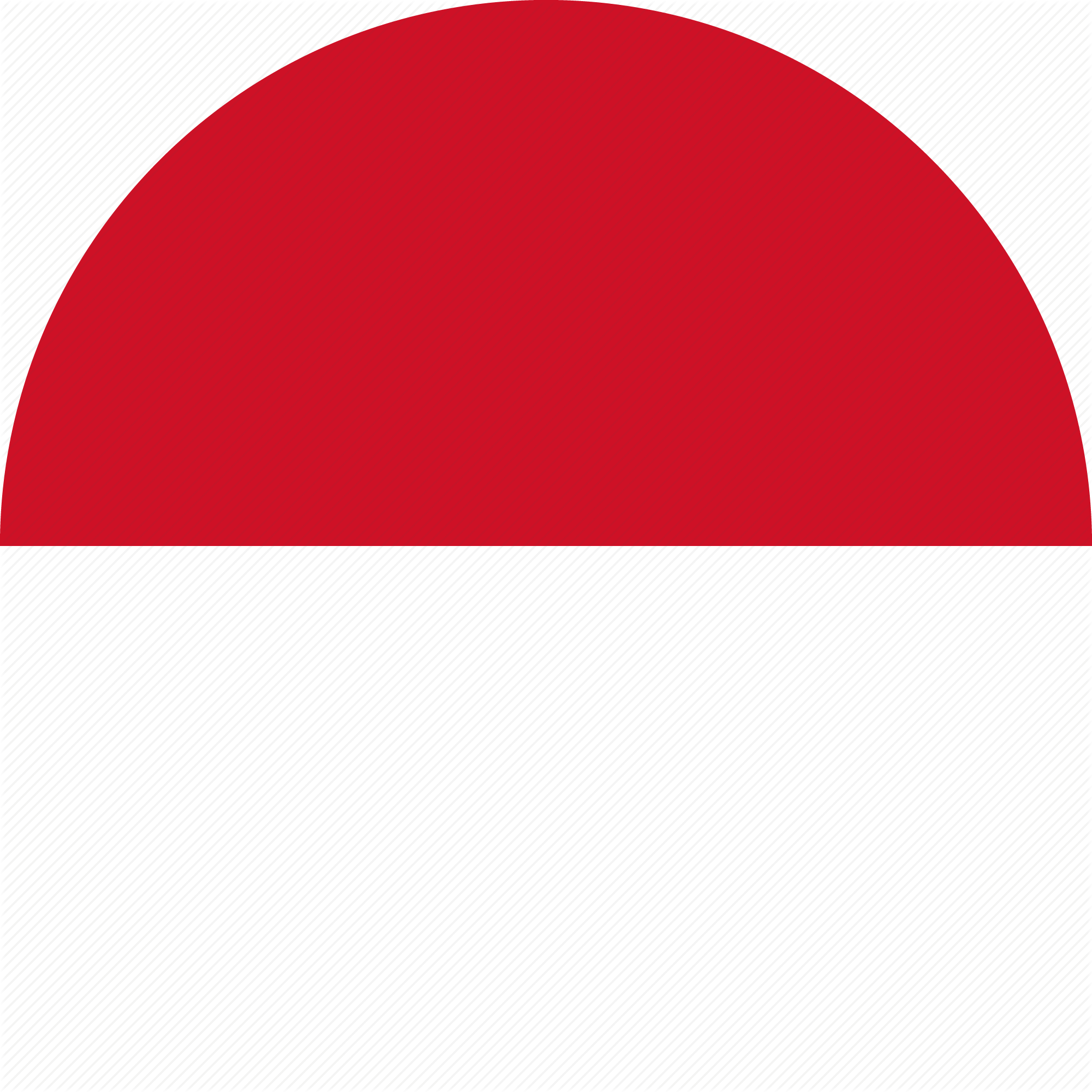 A Red And White Circle With A Black Background