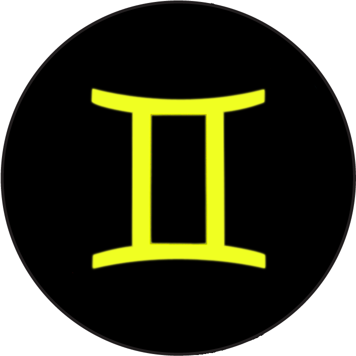 A Yellow Symbol In A Black Circle