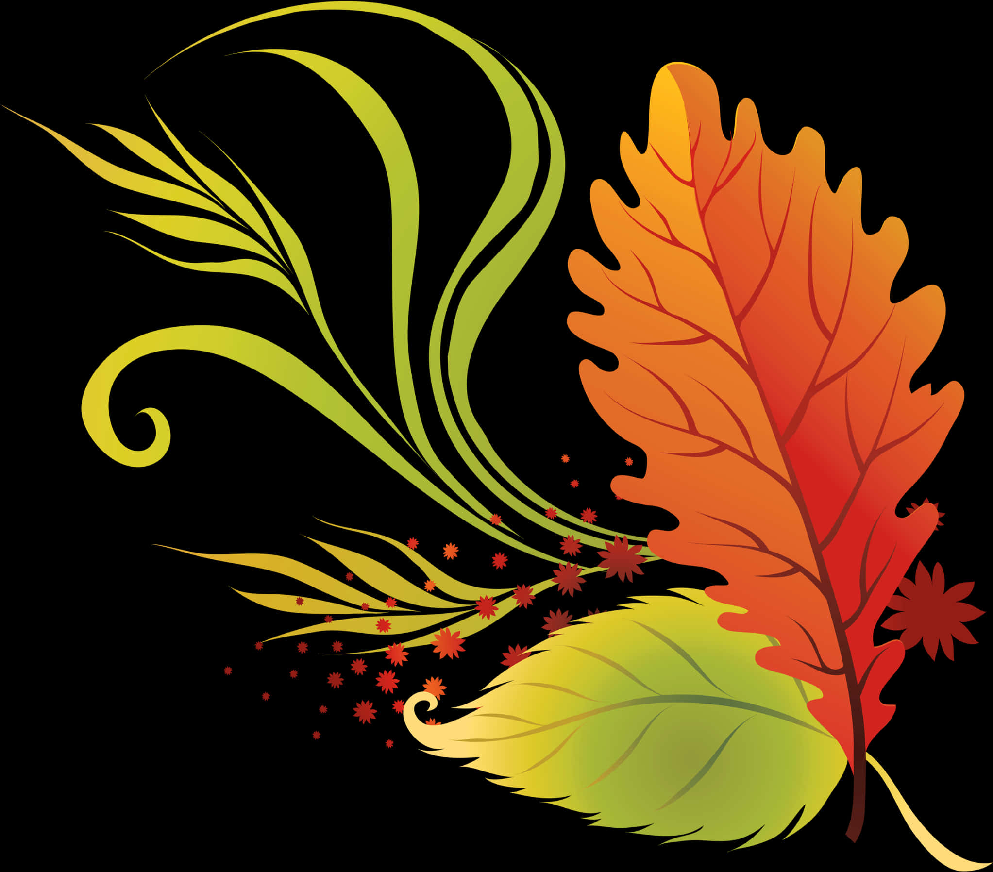 Transparent Background Fall Leaves Clipart, Hd Png Download