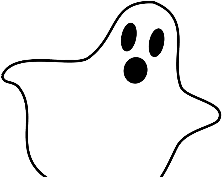 A White Ghost With Black Spots