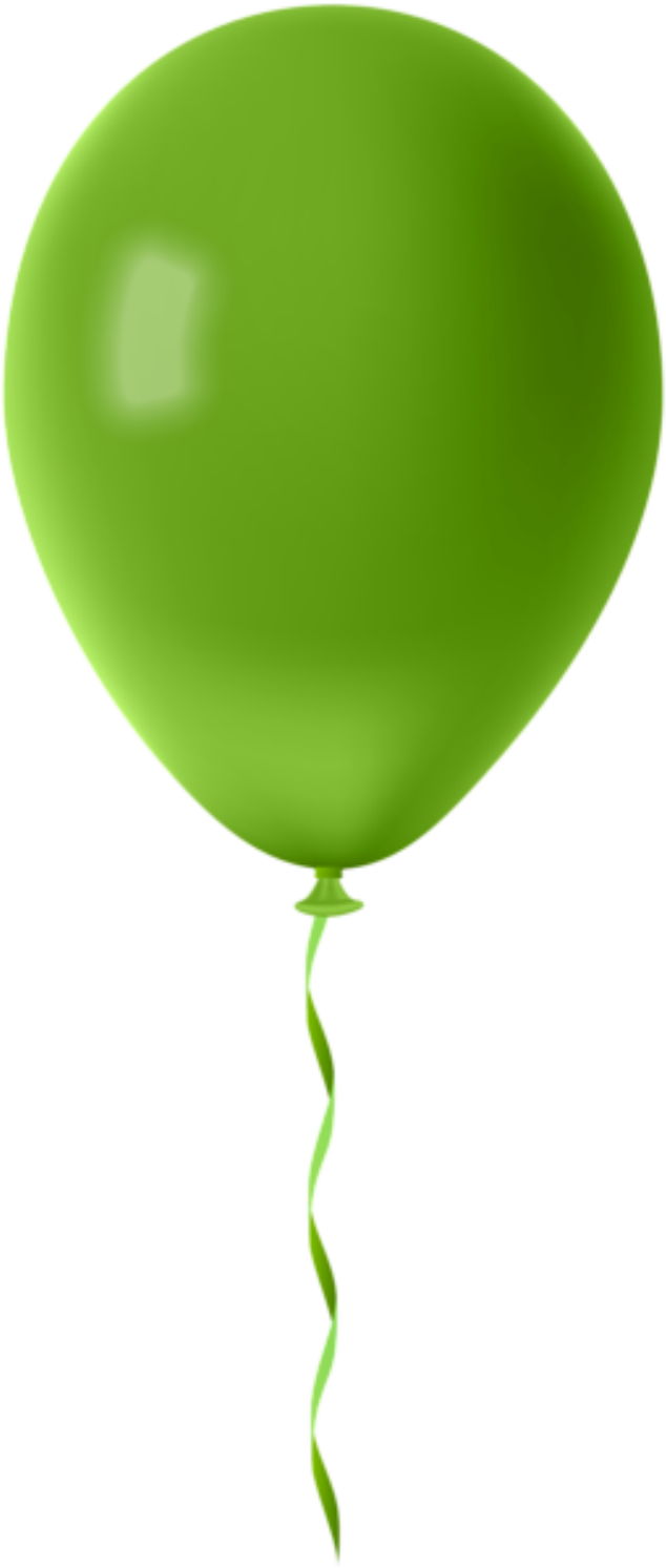 Transparent Background Green Balloon, Hd Png Download