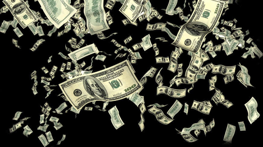 Transparent Background Money Falling Png, Png Download