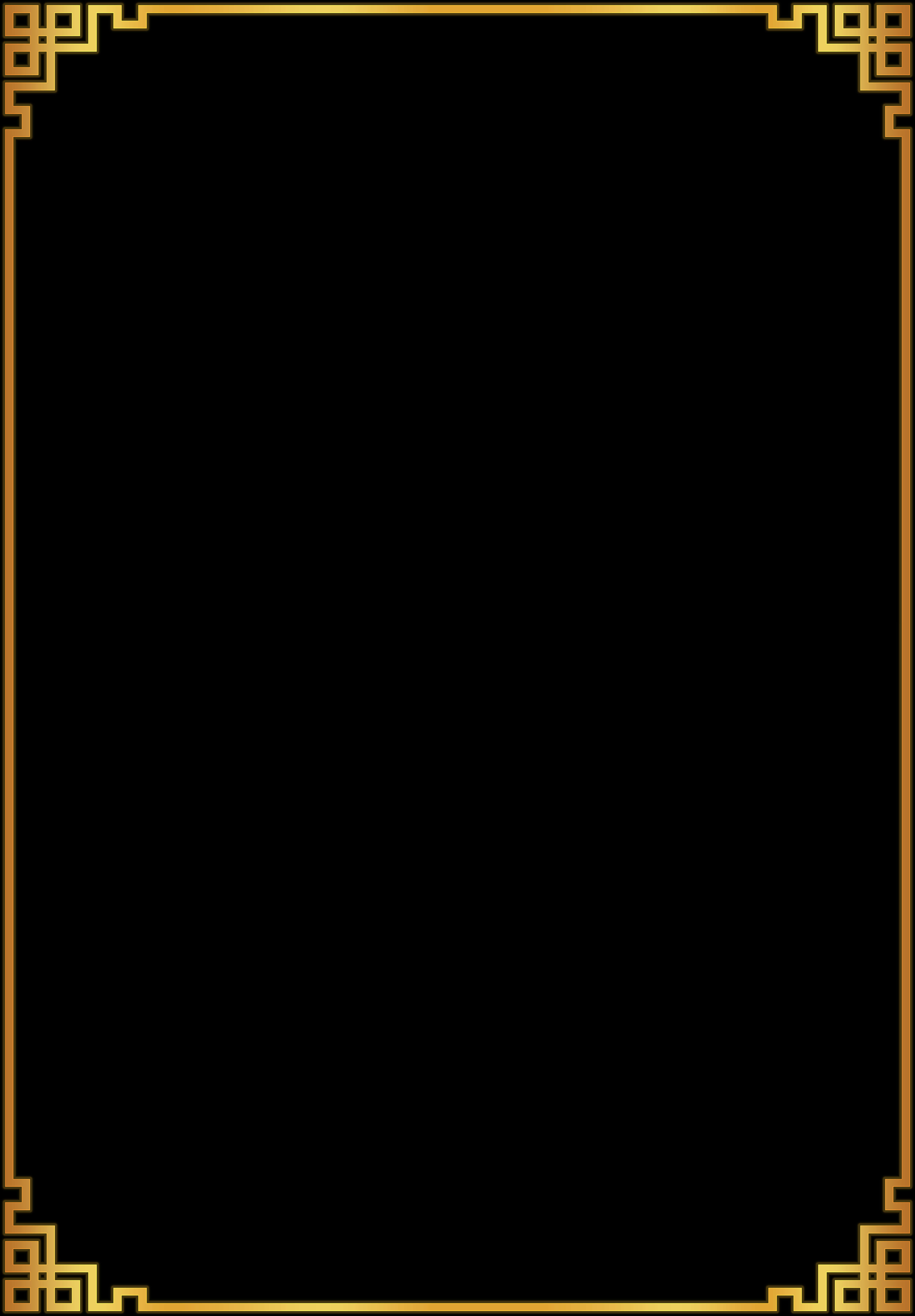 A Black Background With Orange Border
