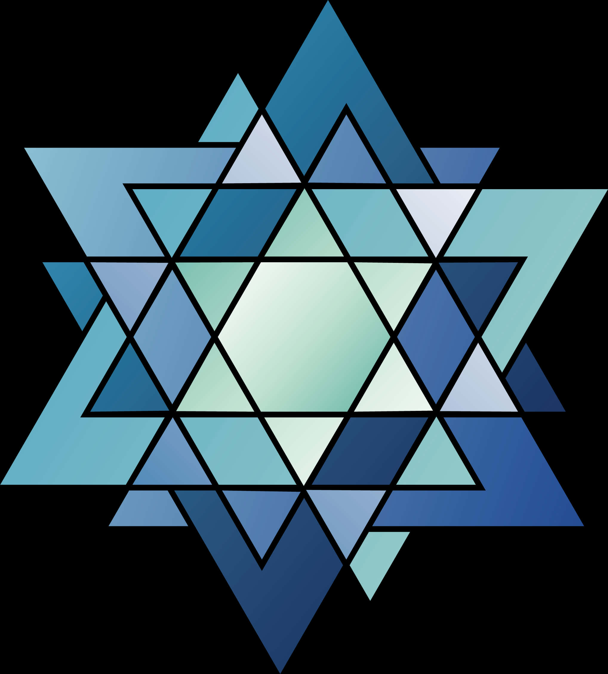 A Blue And White Star