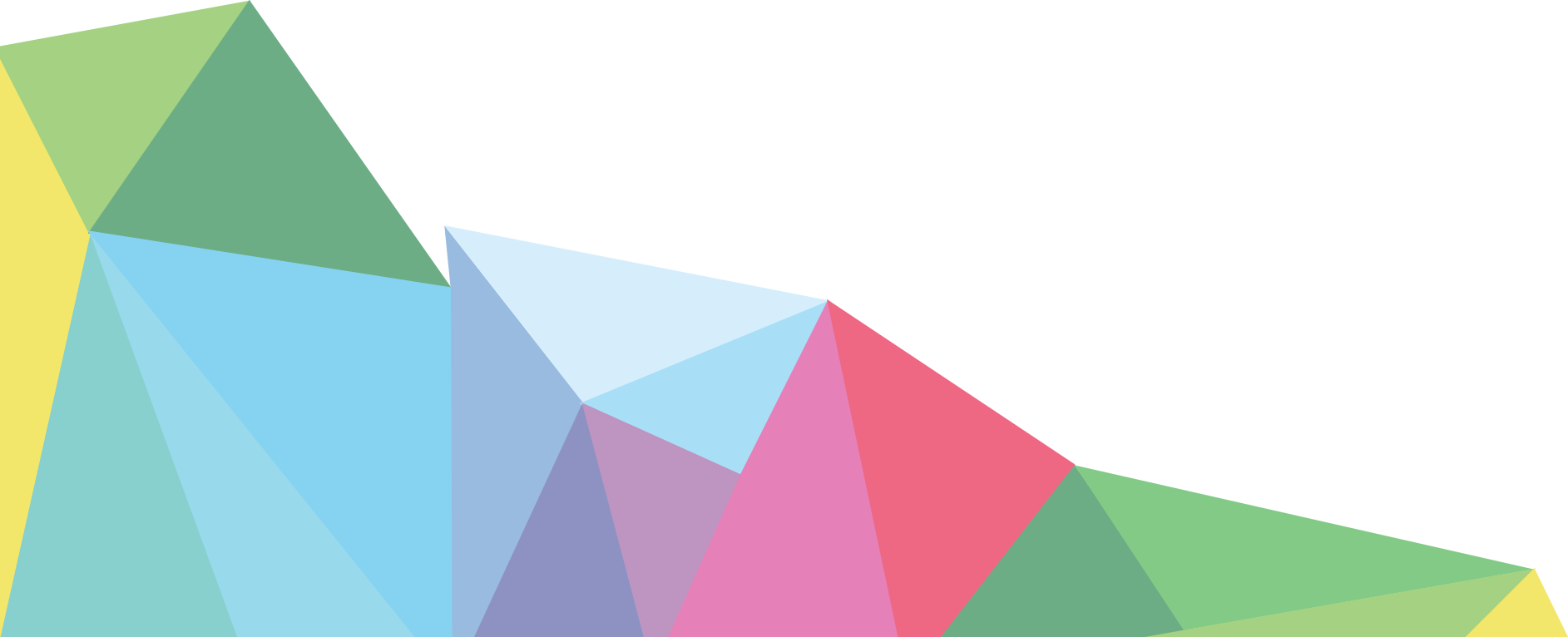 A Colorful Triangle Pattern On A Black Background