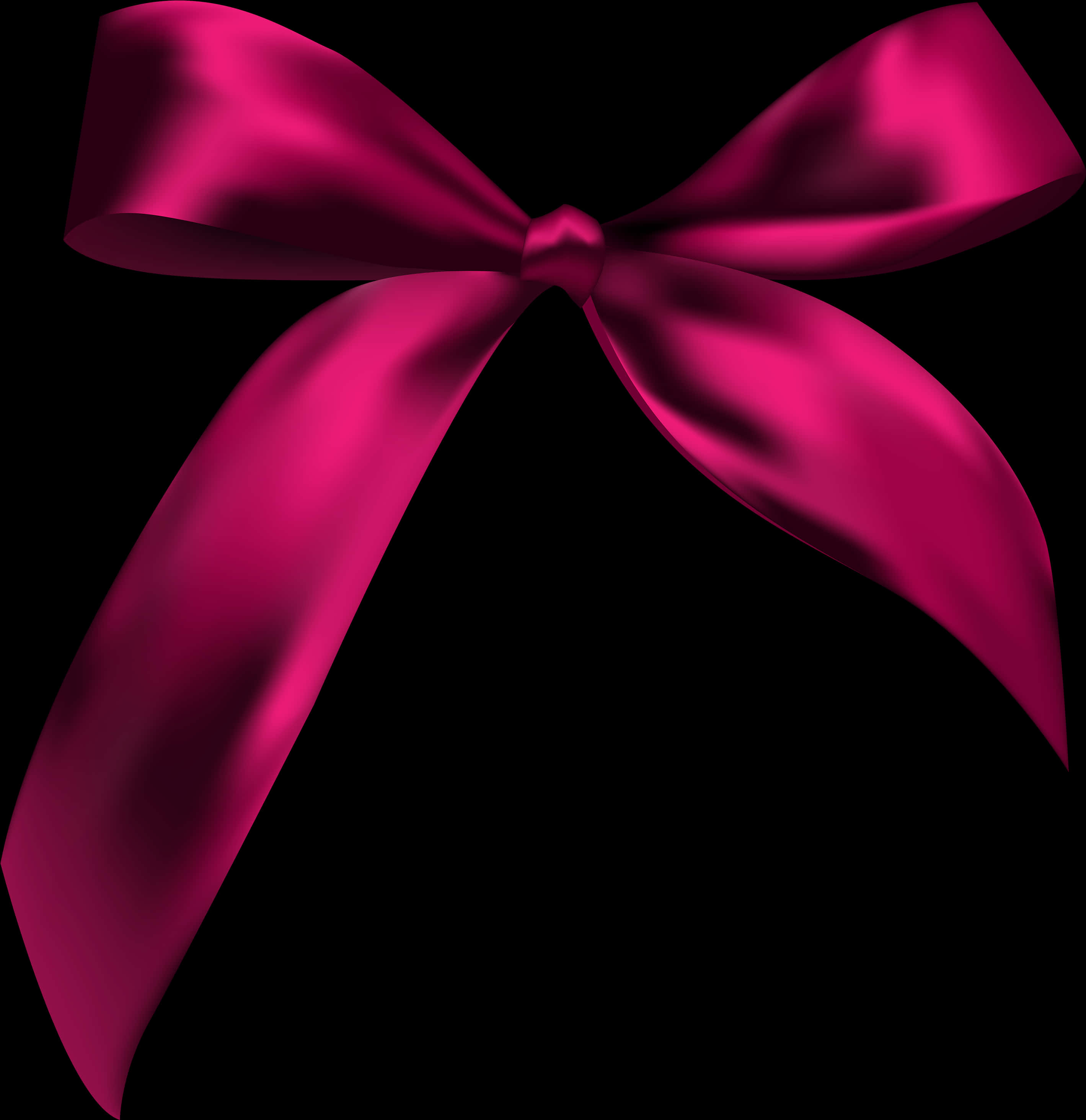 Transparent Bow Clip Art - Pink Ribbon Gift Png, Png Download