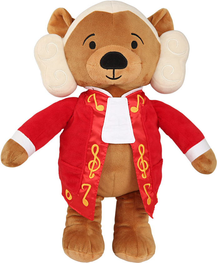 A Stuffed Animal Wearing A Red Coat