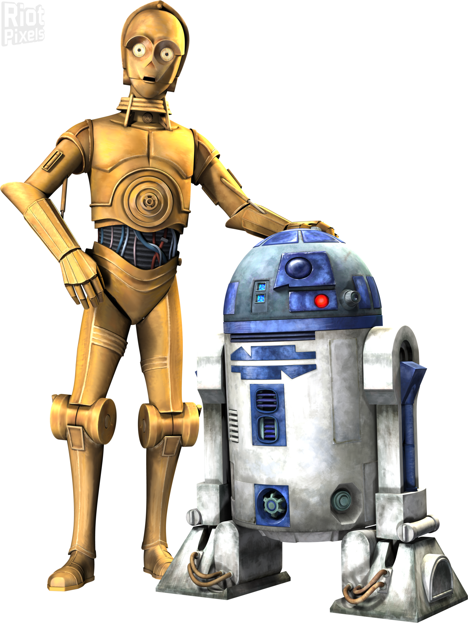 A Robot Standing Next To A Robot