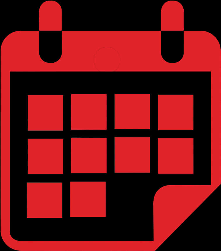 A Red And Black Calendar