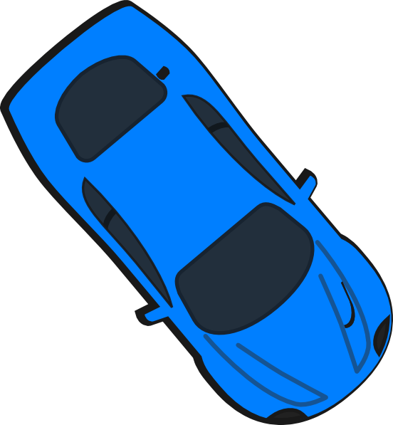 A Blue Car With Black Background
