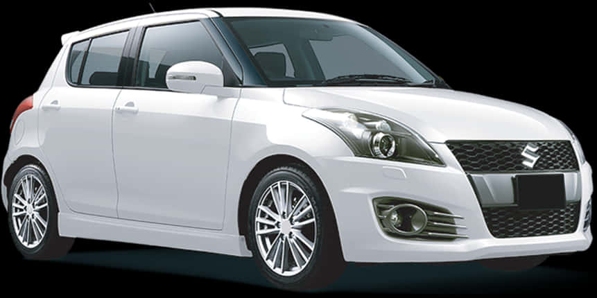 White Suzuku Swift Car