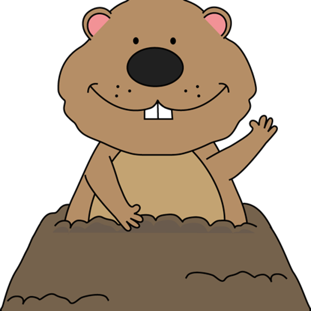Cartoon Of A Beaver In A Hole