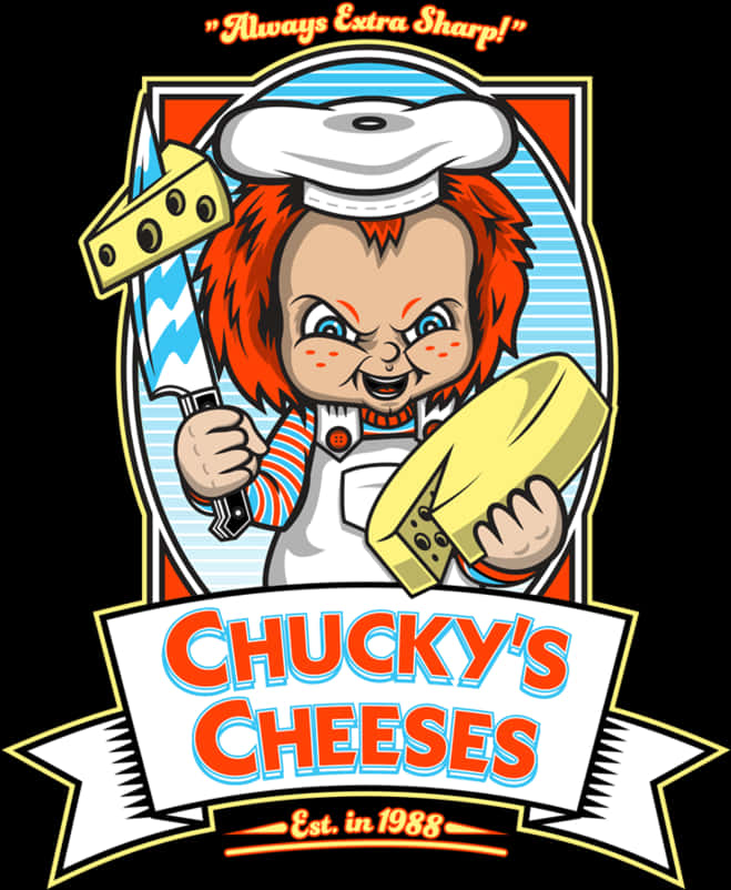 A Cartoon Of A Child Holding Cheese And Knife