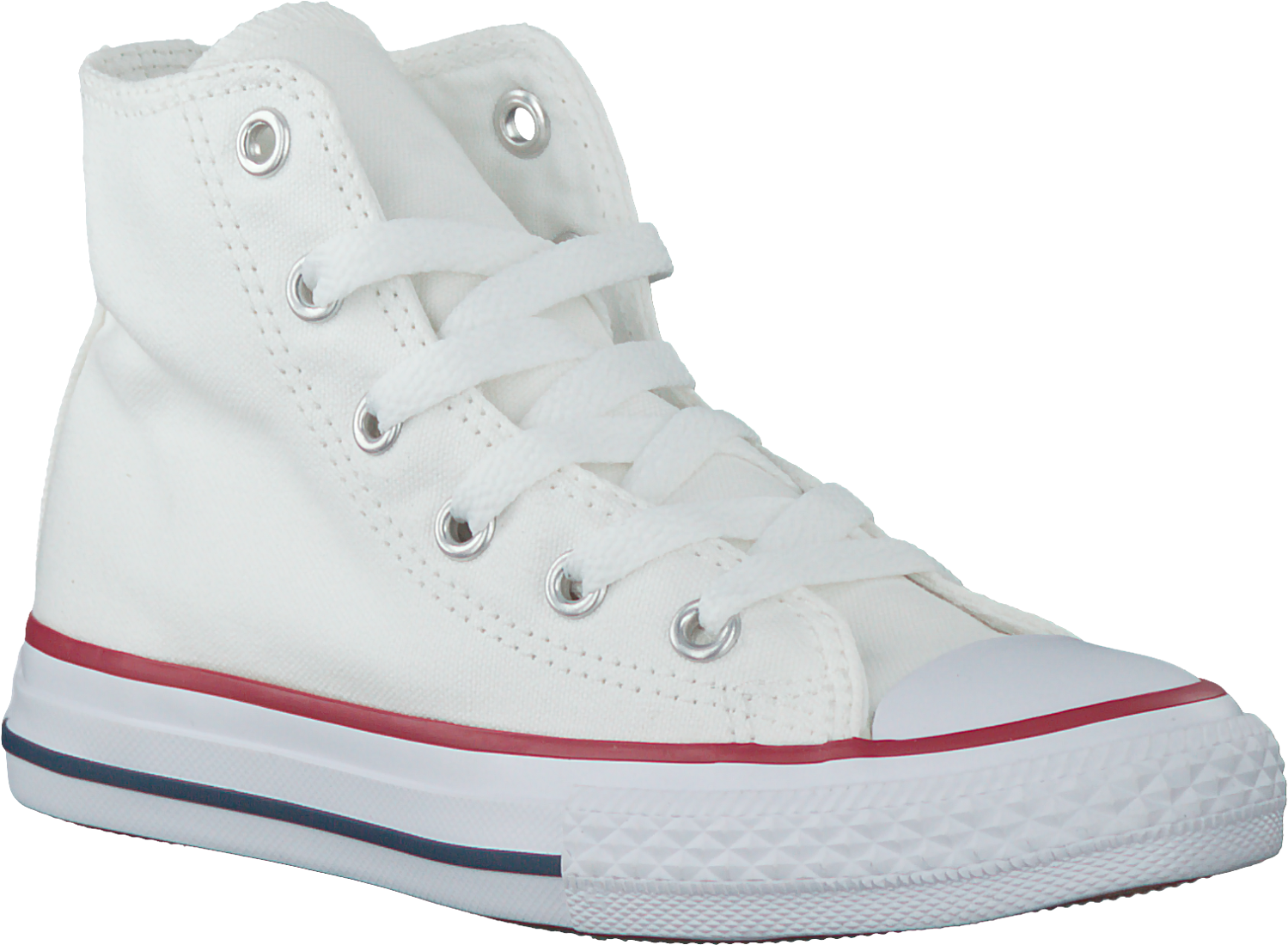A White Shoe With Red Stripe