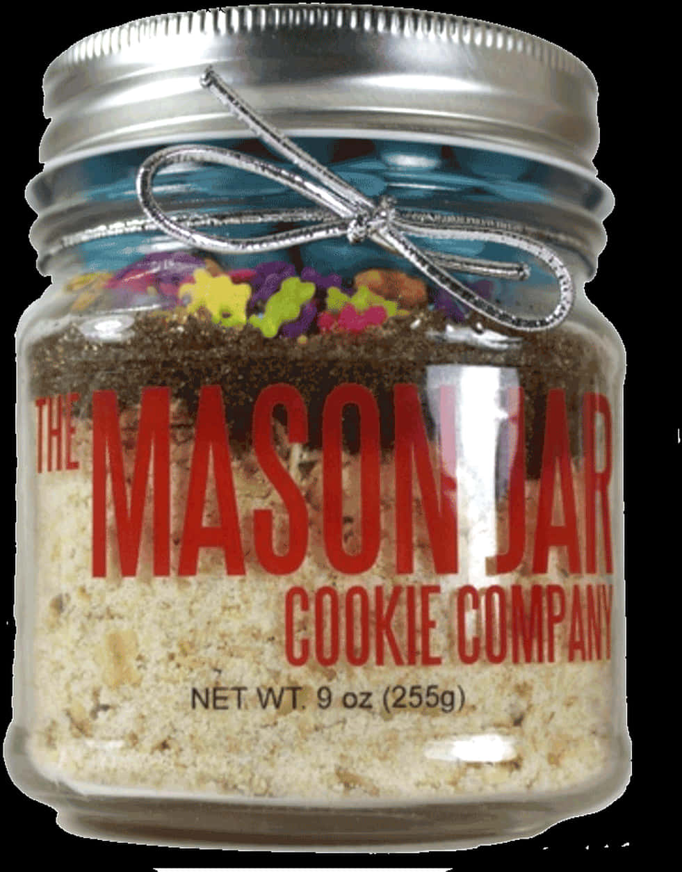 A Jar Of Cookies With A Bow