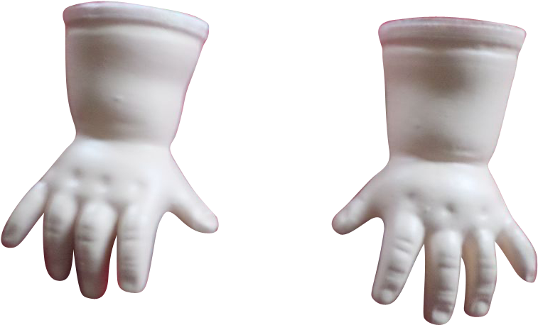A Pair Of White Plastic Hands