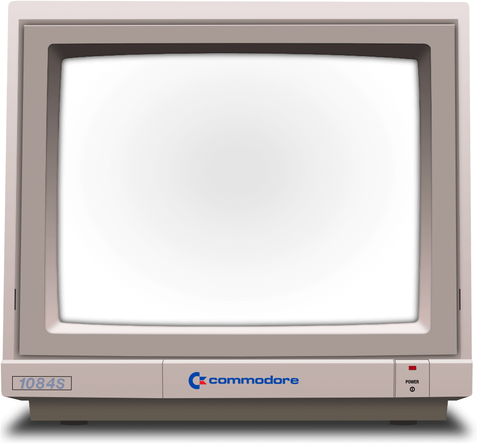 A White Computer Monitor With A Black Screen