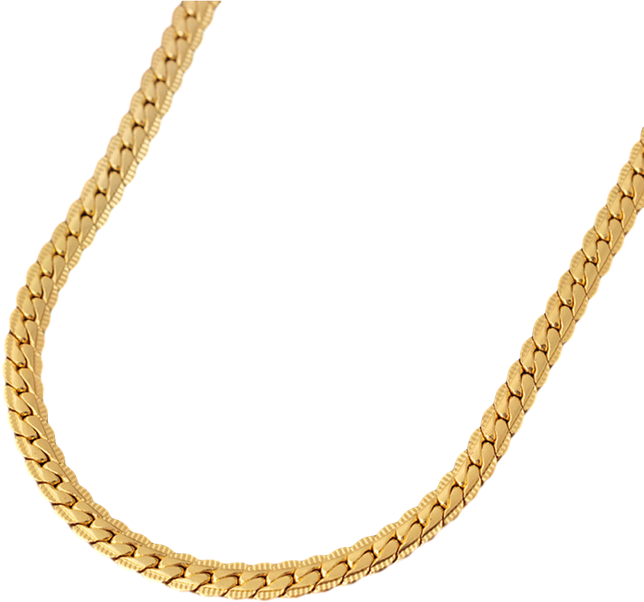A Gold Chain On A Black Background