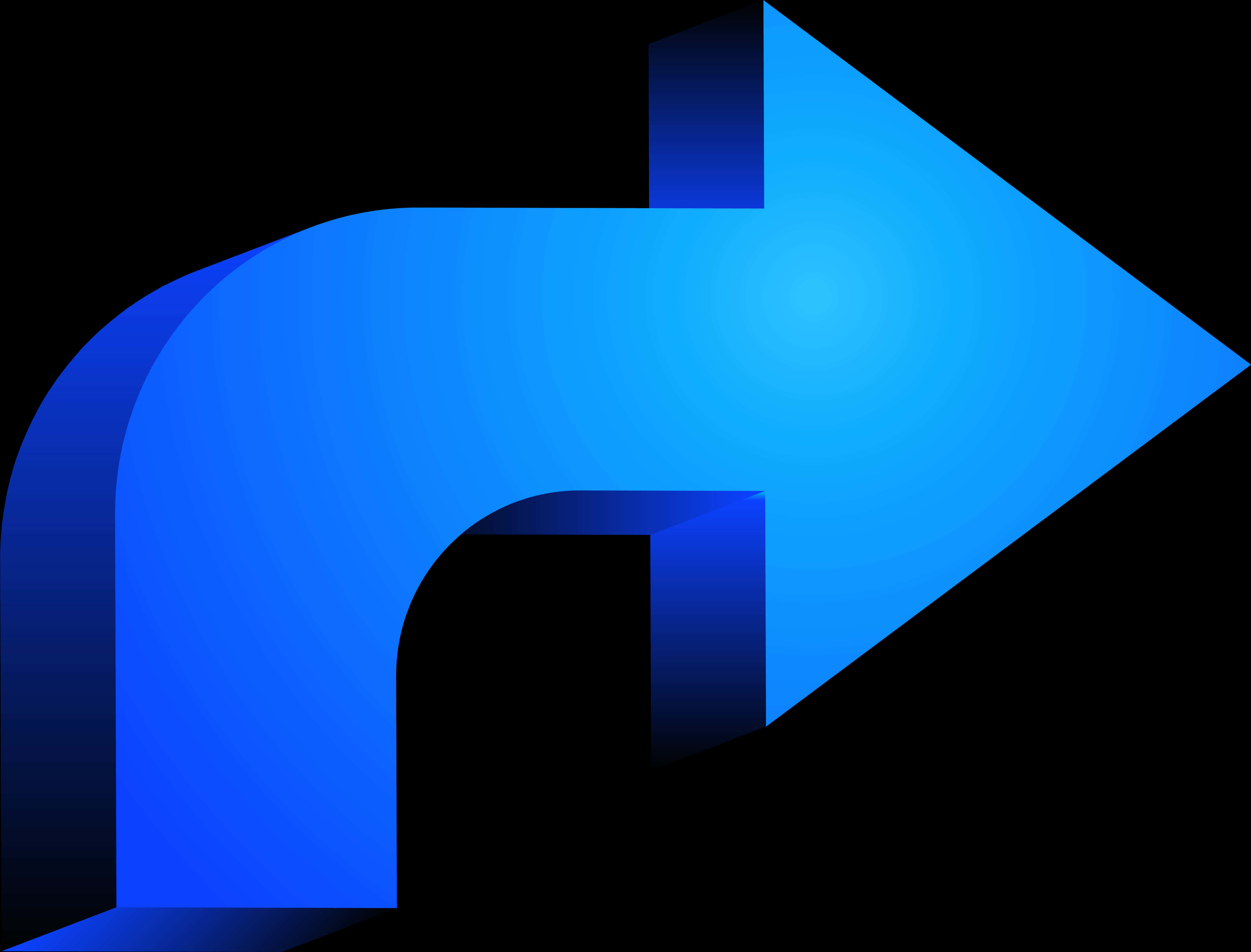 A Blue Arrow Pointing To The Left