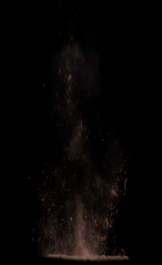 A Close Up Of A Fire