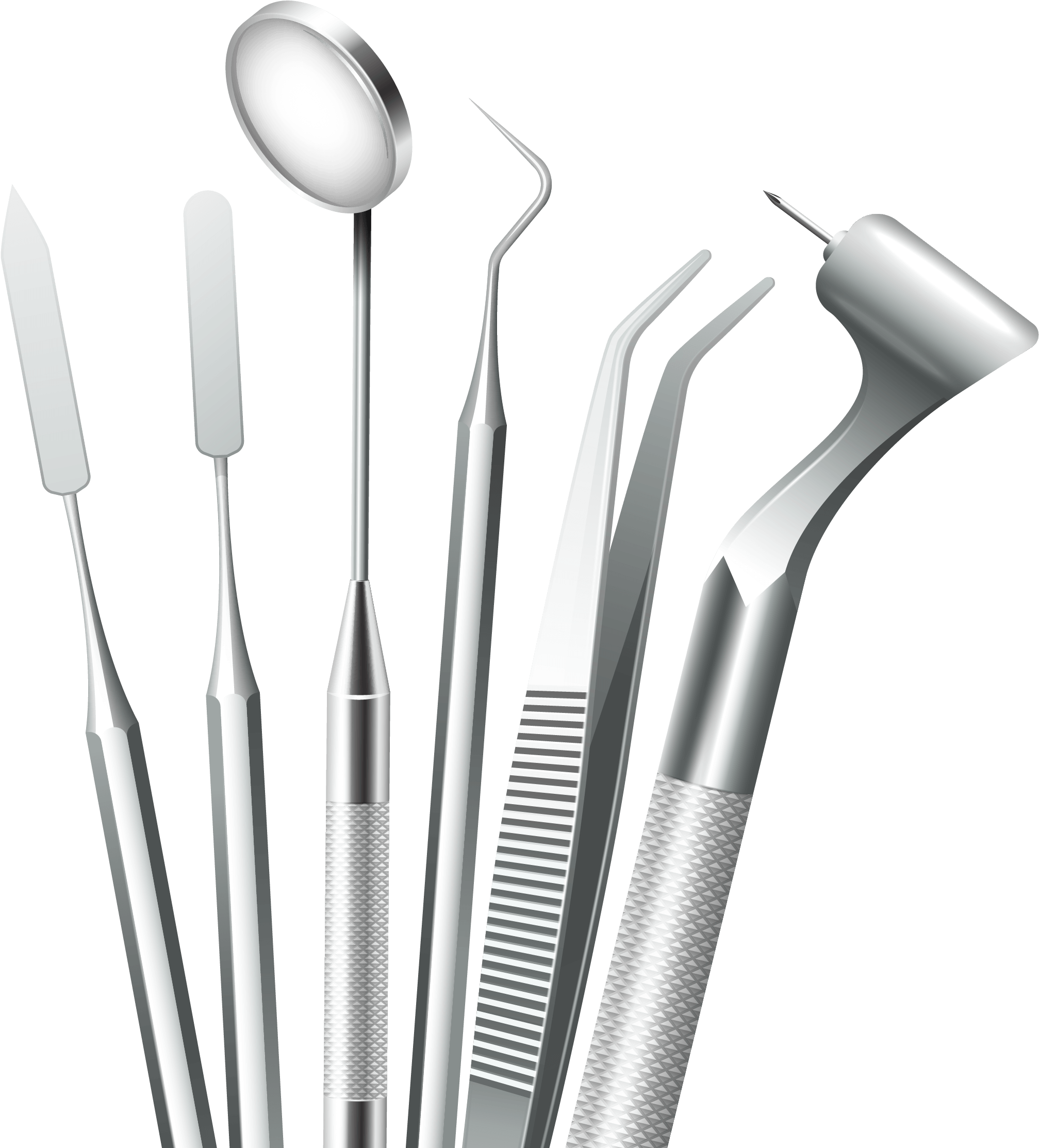 A Group Of Dental Tools
