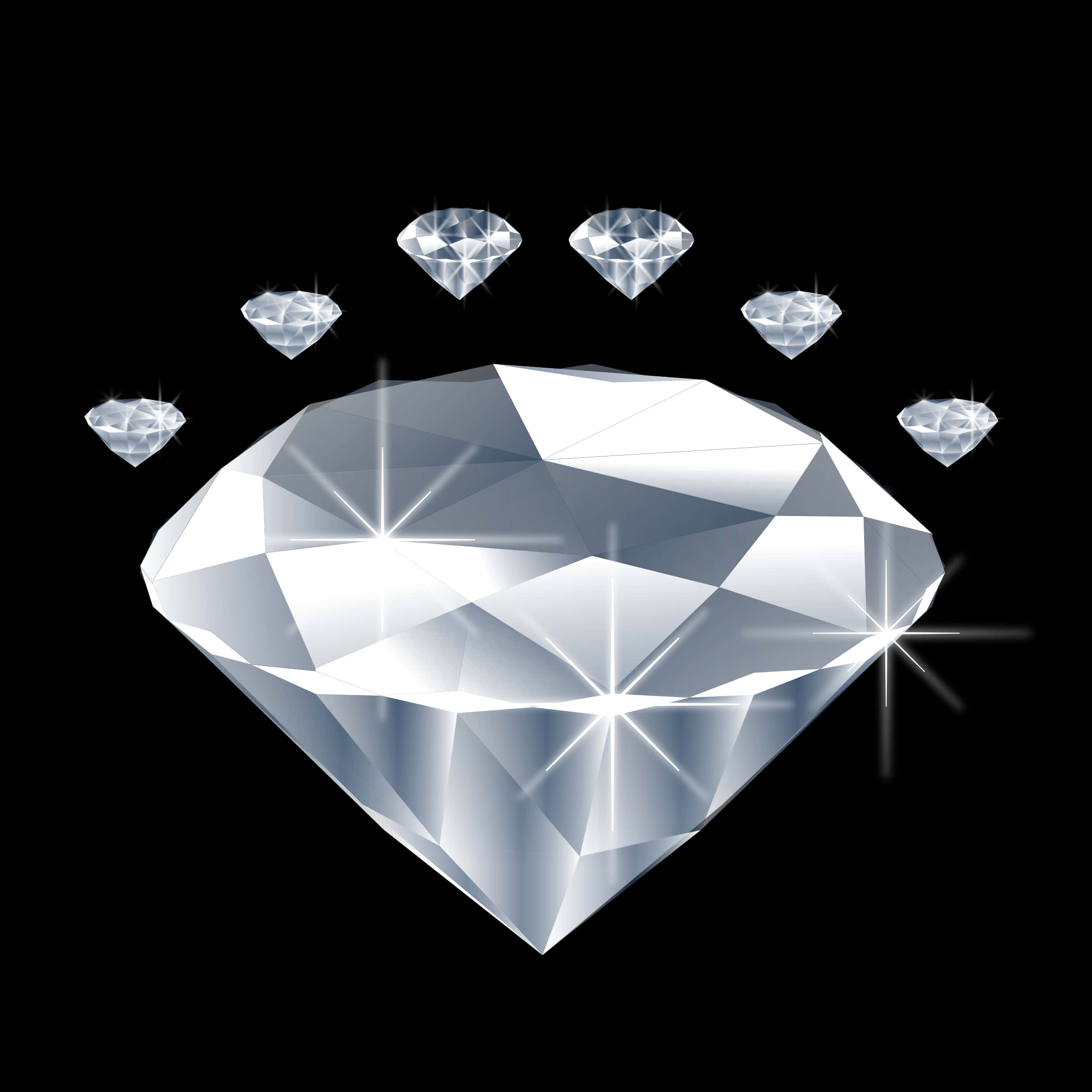 A Diamond With Many Diamonds On It