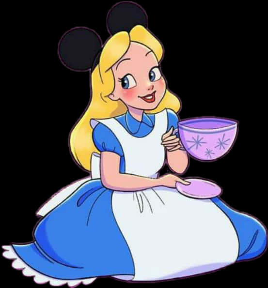 Disney Princess Alice With Mickey Ears