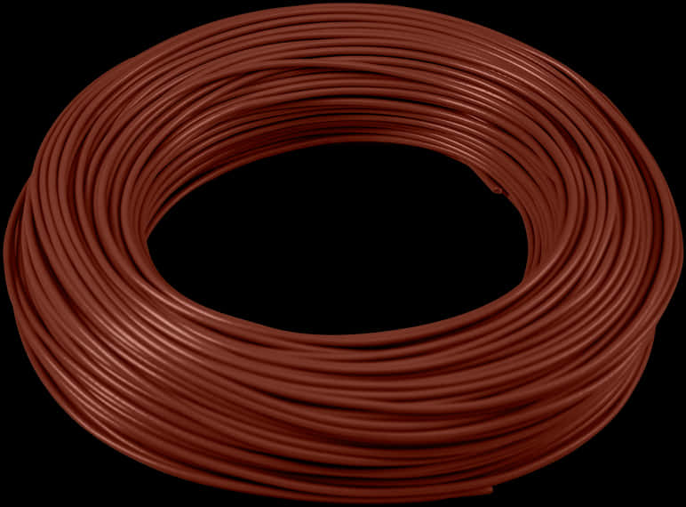 A Roll Of Brown Wire