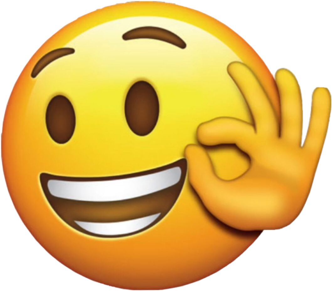 A Yellow Emoji With A Hand Gesture