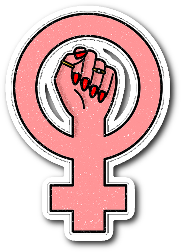 A Hand Holding A Female Symbol