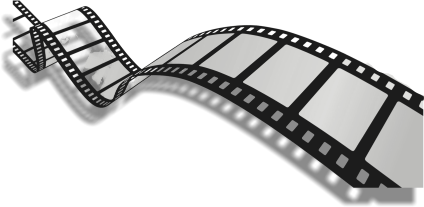 A Film Strip With White Squares