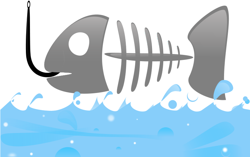 Transparent Fish Skeleton Png - Background Fish Powerpoint, Png Download