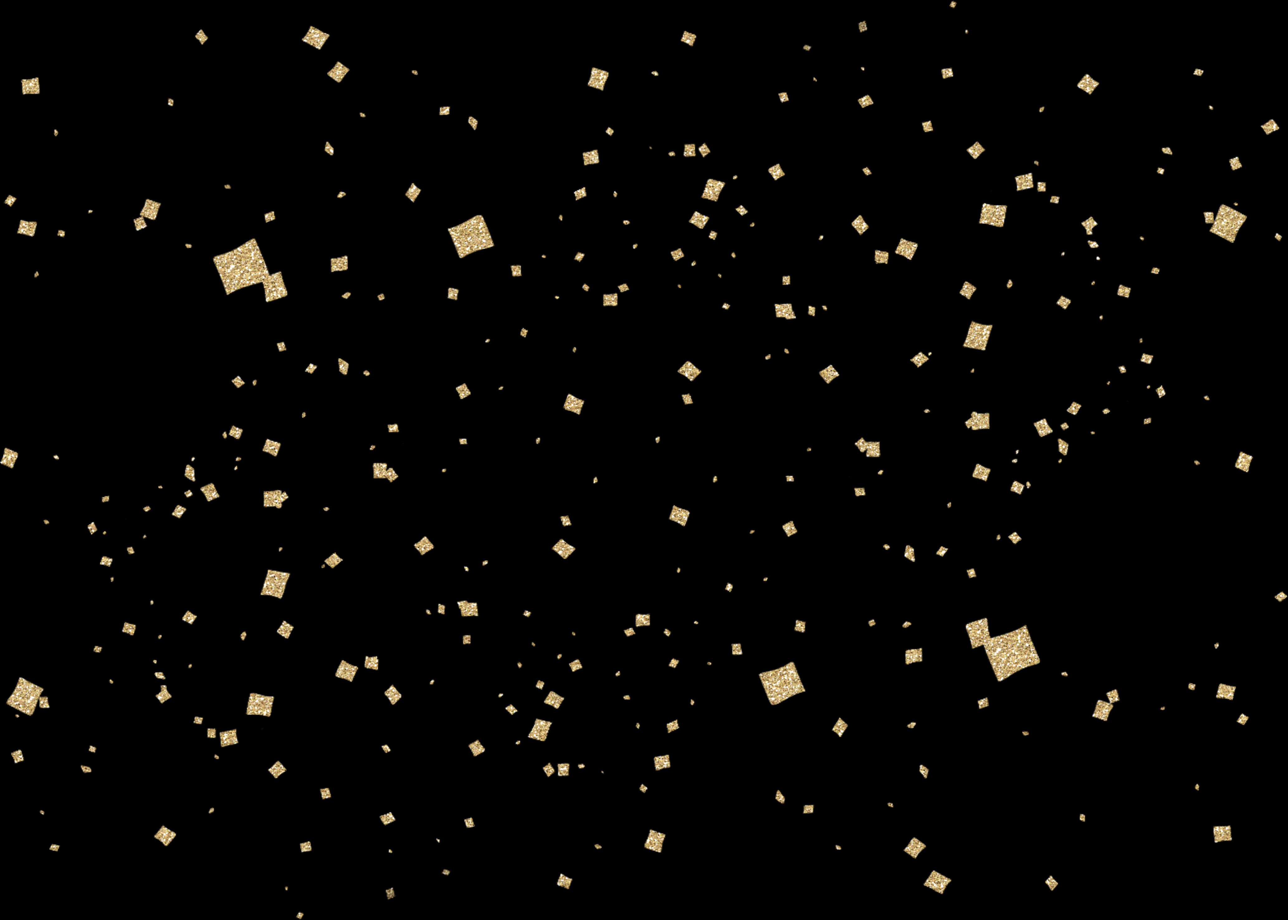 A Black Background With Gold Squares