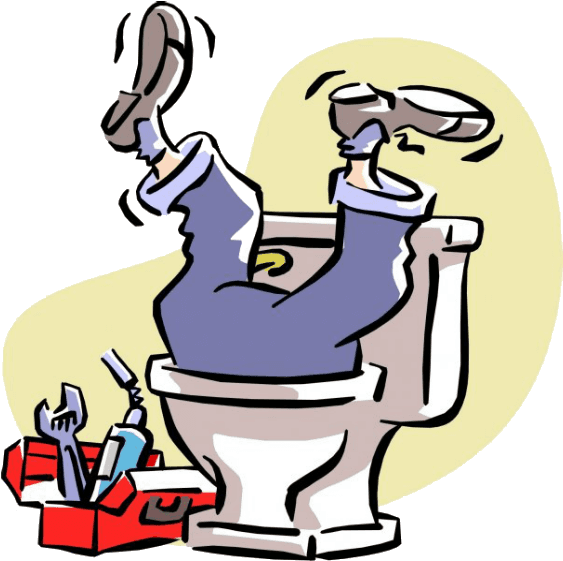 A Cartoon Of A Man Sitting On A Toilet