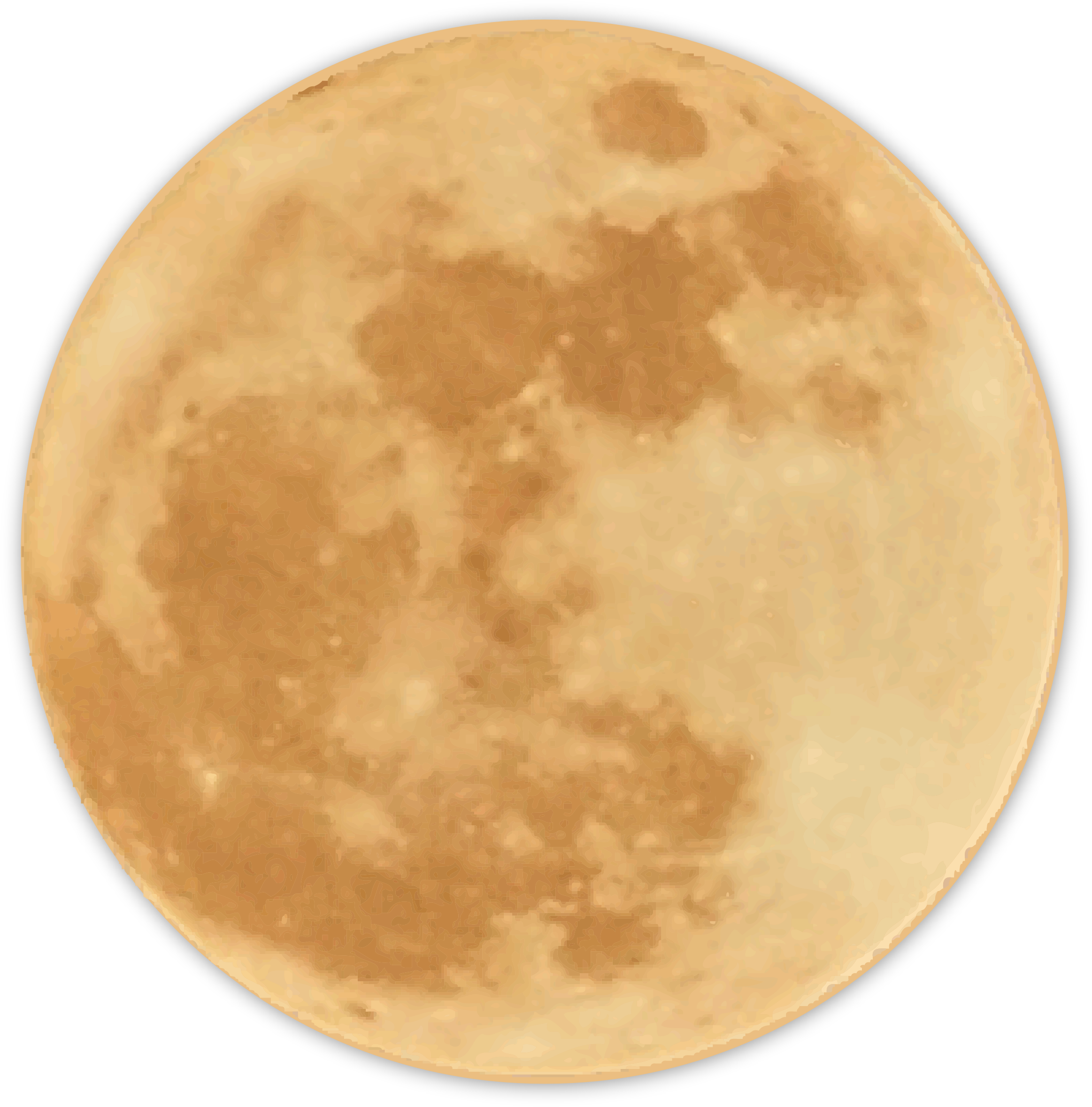A Full Moon With A Black Background