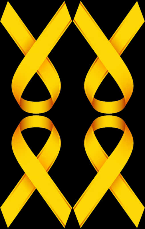 Four Golden Ribbon