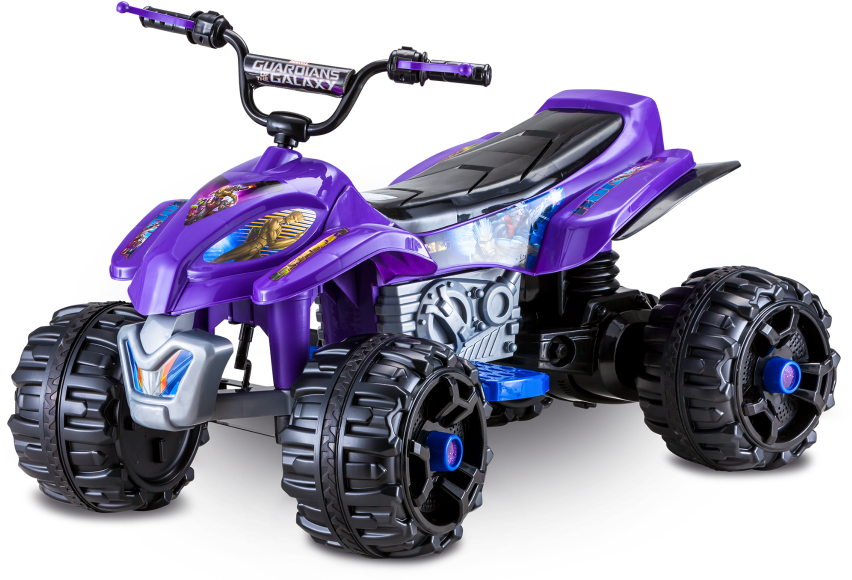 A Purple And Black Toy Vehicle