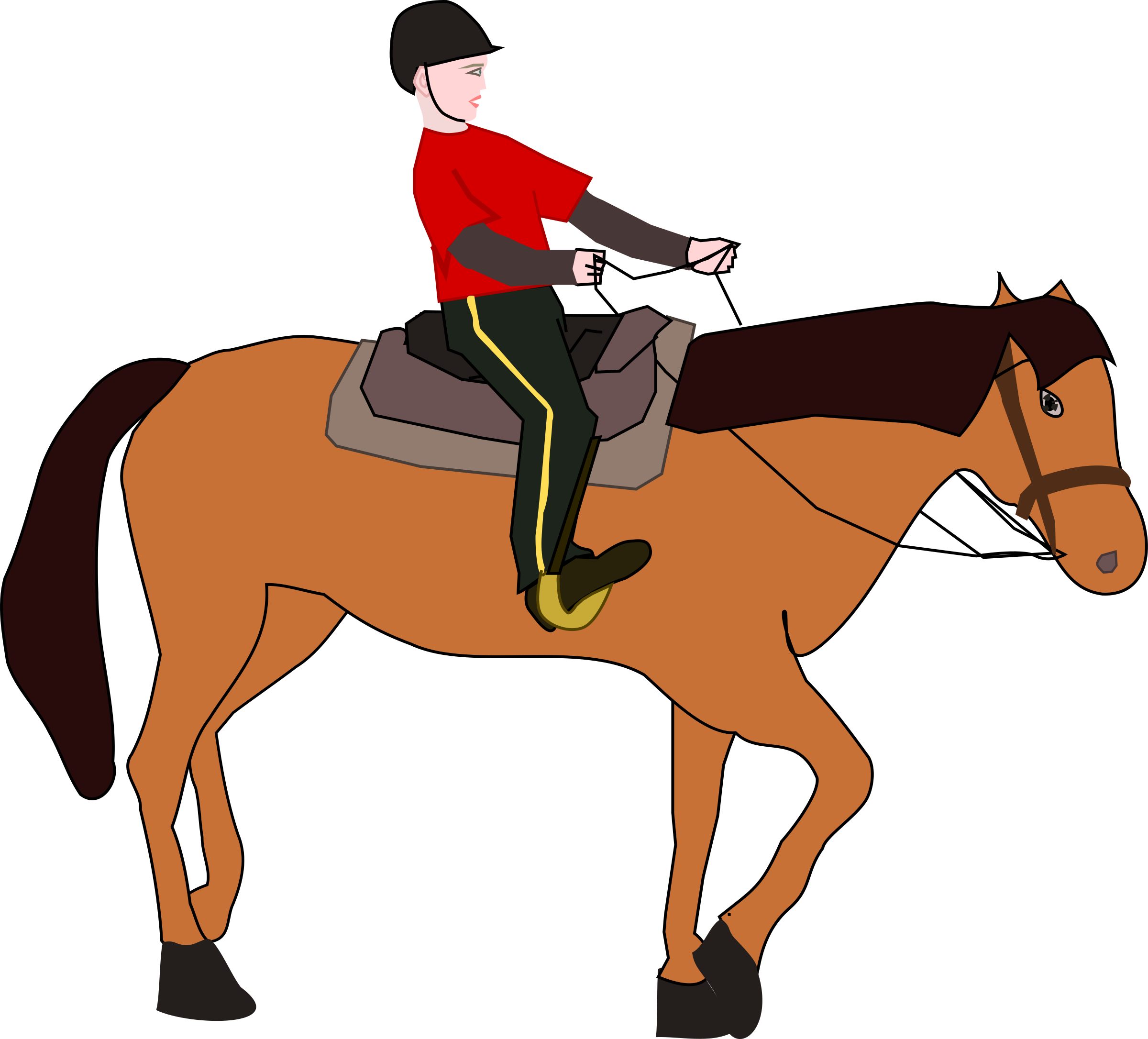 A Person Riding A Horse
