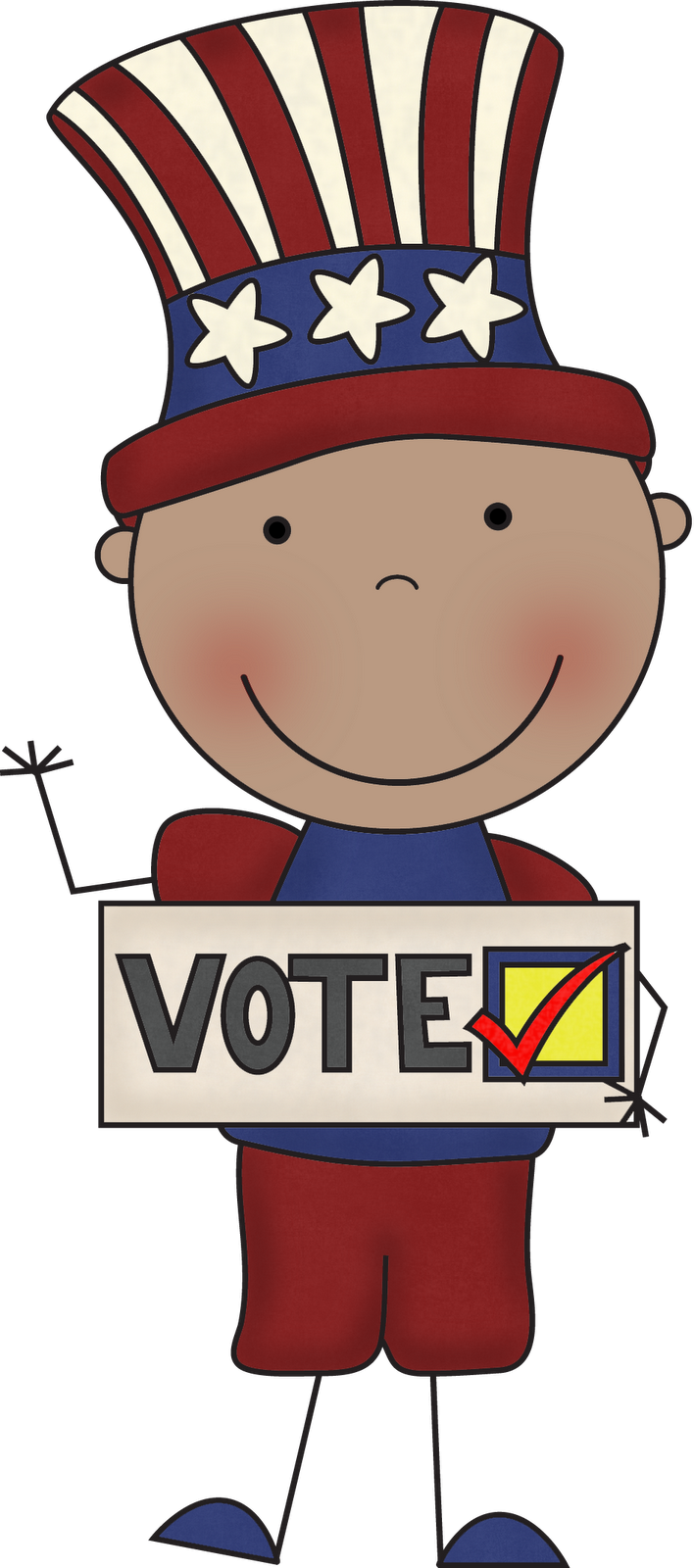 Transparent I Voted Sticker Png - Election Day Clipart, Png Download