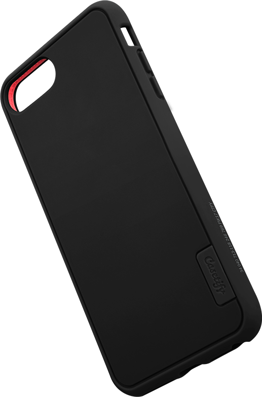 A Black Case With Red Accents