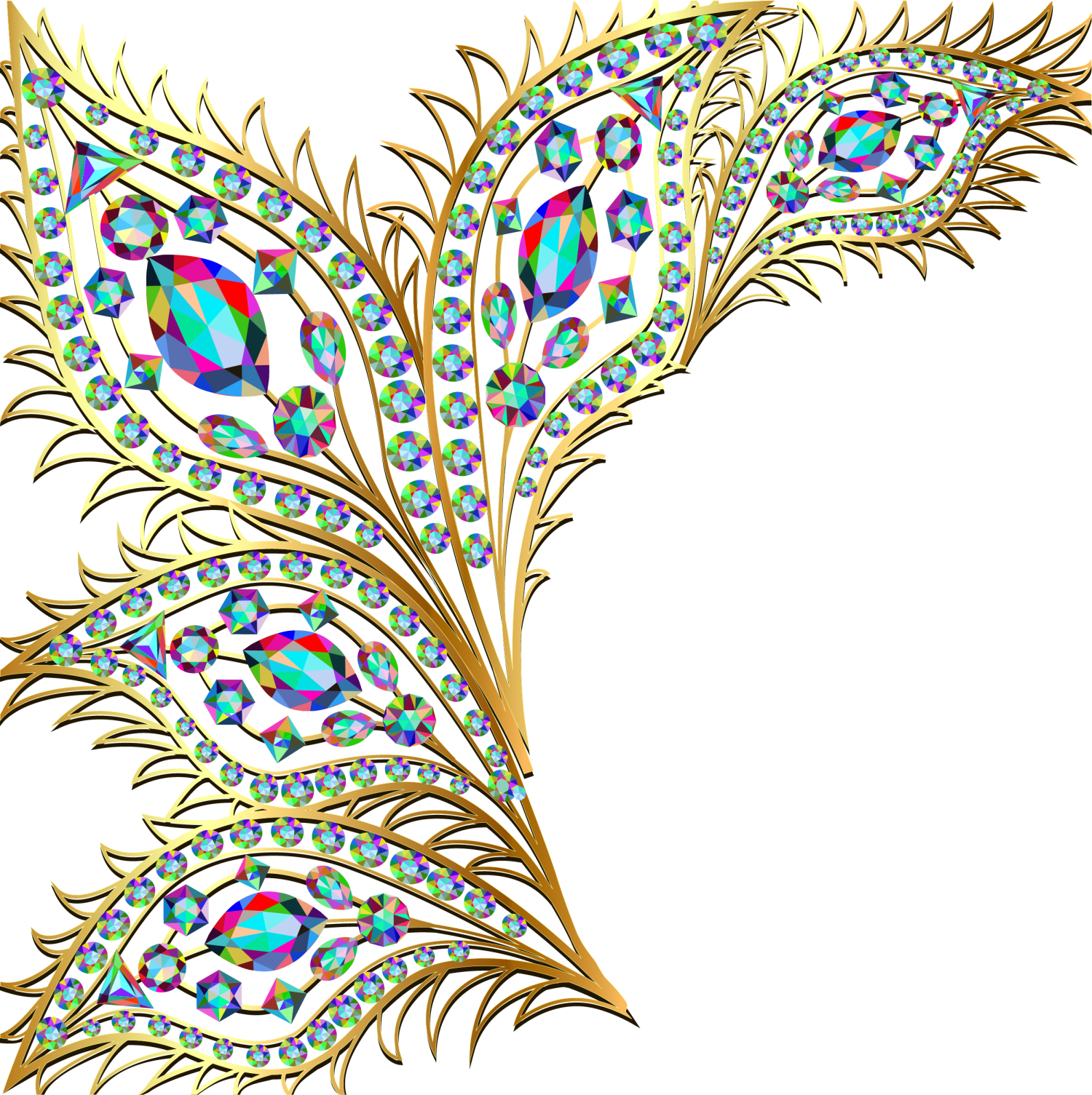 Transparent Jewelry Clipart - Peacock Feather Wedding Png, Png Download