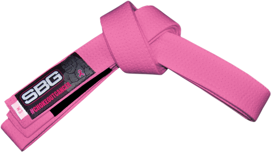 A Pink Belt With A Black Background