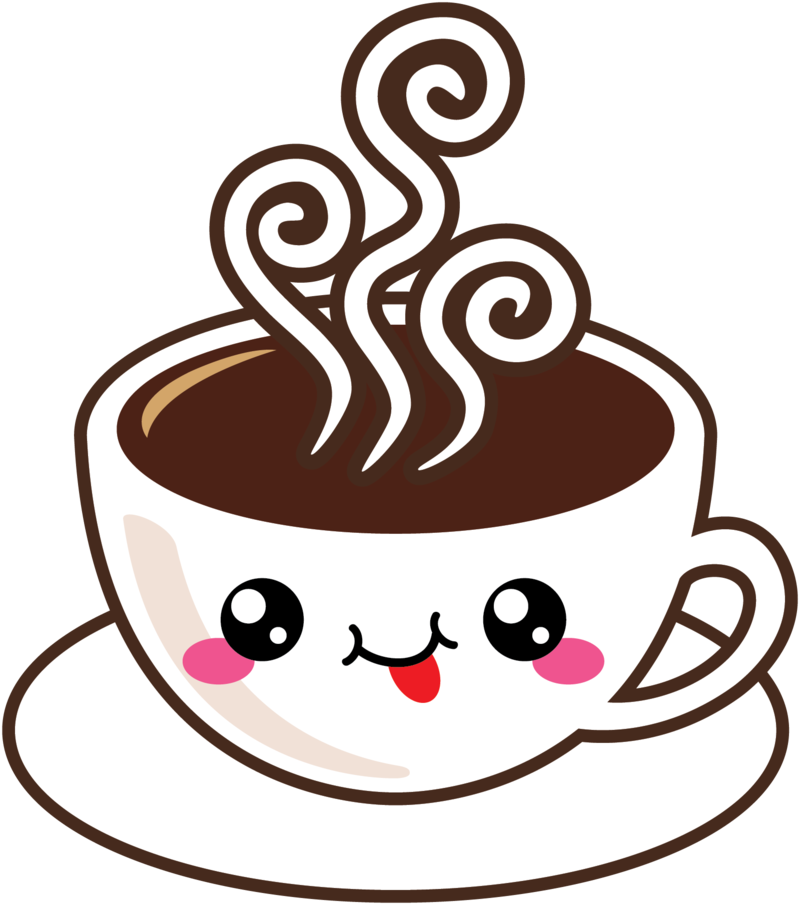 Transparent Kawaii Coffee Png - Cute Coffee Cup Clipart, Png Download