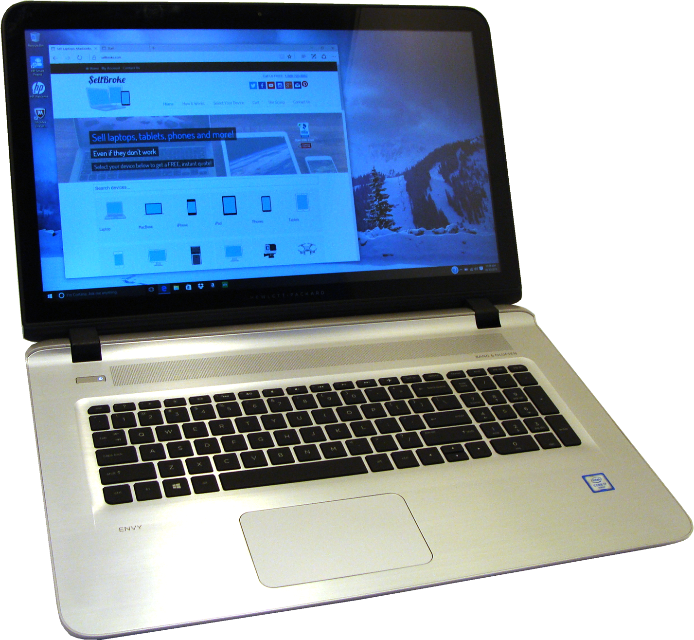 A Laptop With A Screen On