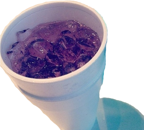 Cup With Ice And Lean Drink
