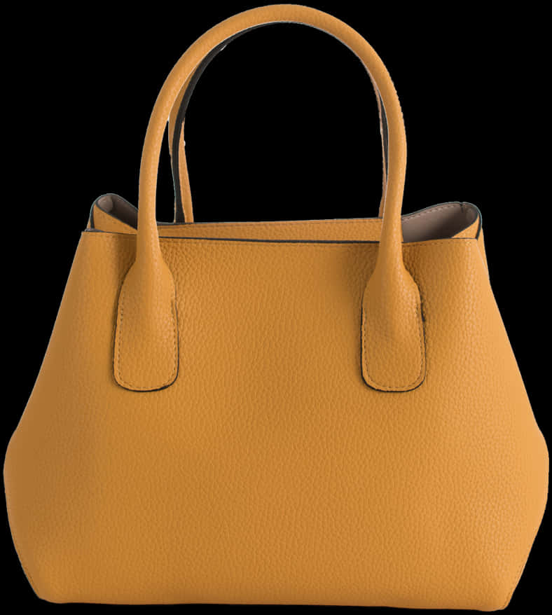 A Yellow Purse With A Black Background