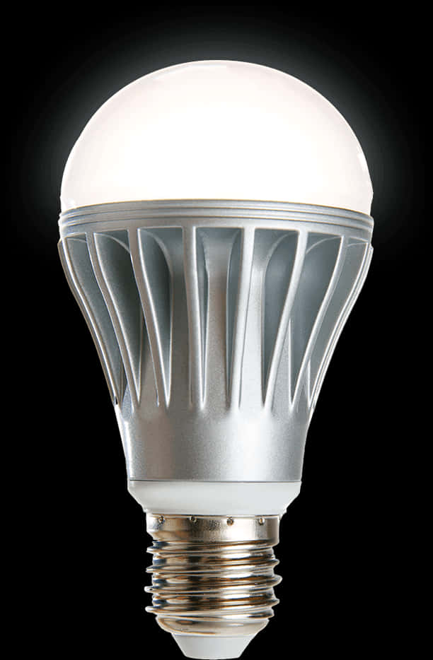 A Light Bulb With A Black Background