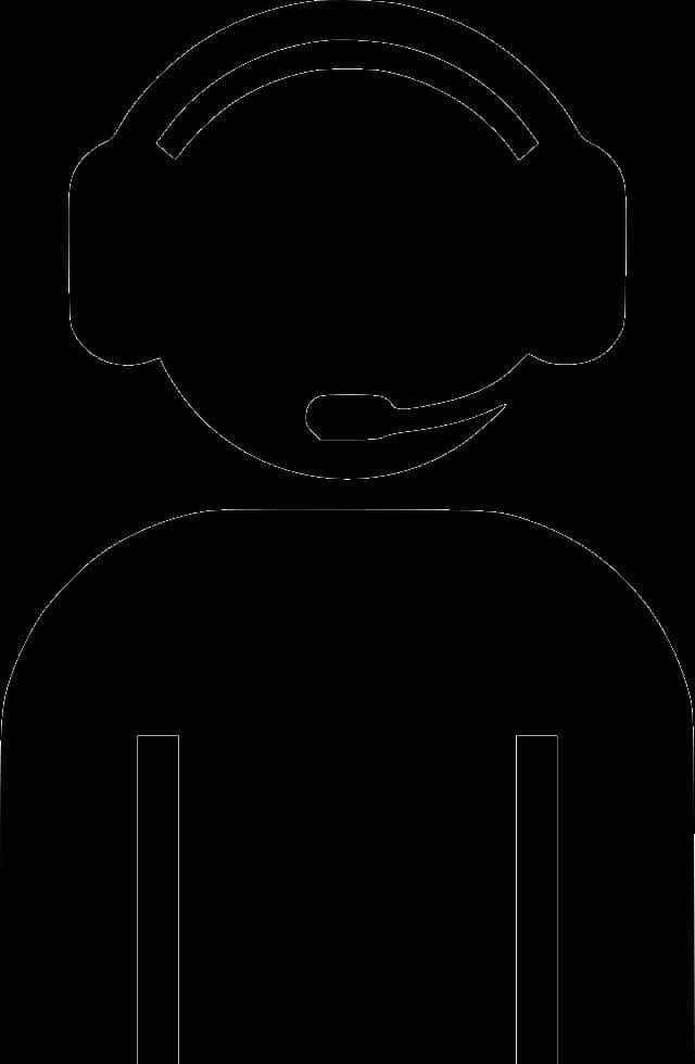 A Black Silhouette Of A Person With A Microphone