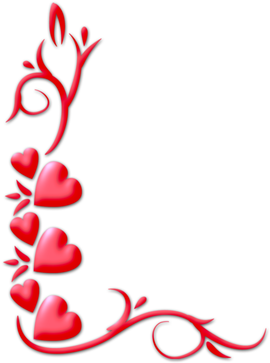 A Black Background With Red Hearts